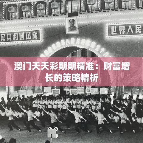 澳門天天彩期期精準(zhǔn)：財(cái)富增長(zhǎng)的策略精析