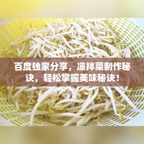 百度獨家分享，涼拌菜制作秘訣，輕松掌握美味秘訣！