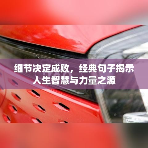 細(xì)節(jié)決定成敗，經(jīng)典句子揭示人生智慧與力量之源