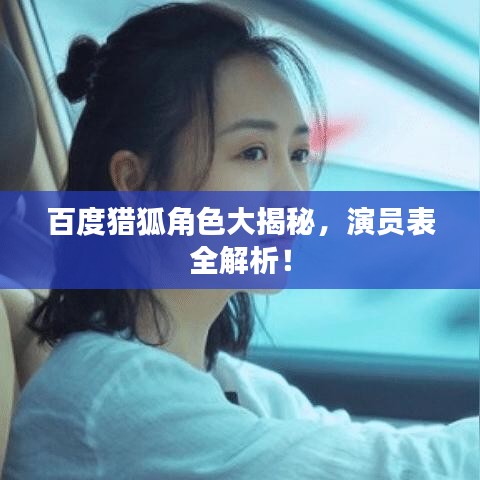 百度獵狐角色大揭秘，演員表全解析！