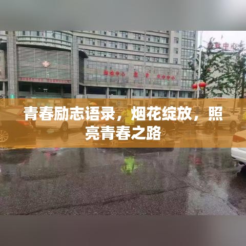 青春勵志語錄，煙花綻放，照亮青春之路