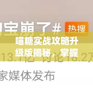 喵糖實(shí)戰(zhàn)攻略升級(jí)版揭秘，掌握游戲技巧，贏取豐厚獎(jiǎng)勵(lì)！