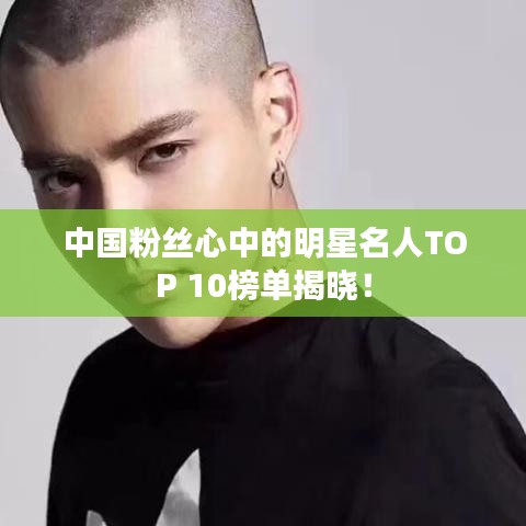 中國粉絲心中的明星名人TOP 10榜單揭曉！