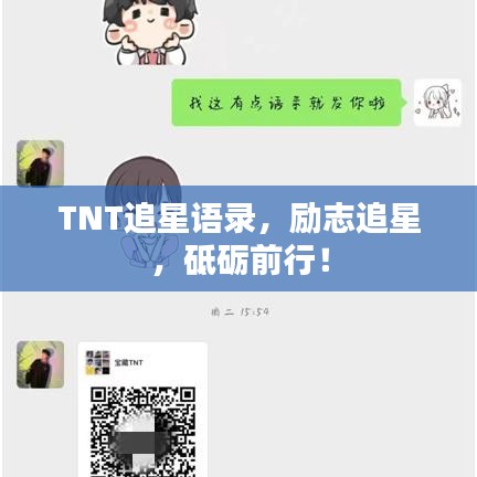 TNT追星語錄，勵志追星，砥礪前行！