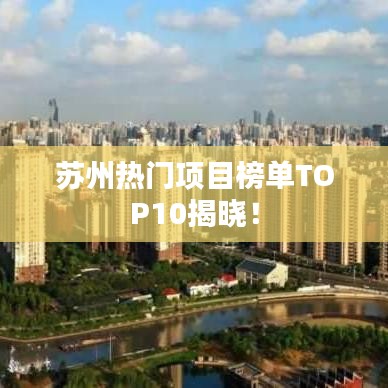 蘇州熱門項(xiàng)目榜單TOP10揭曉！