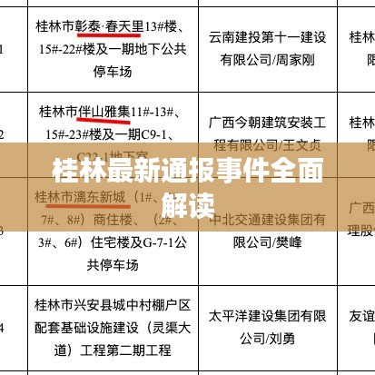 桂林最新通報(bào)事件全面解讀