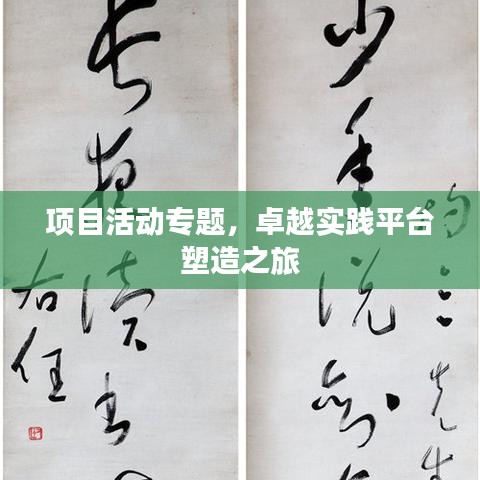 項目活動專題，卓越實踐平臺塑造之旅