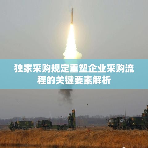 獨(dú)家采購(gòu)規(guī)定重塑企業(yè)采購(gòu)流程的關(guān)鍵要素解析