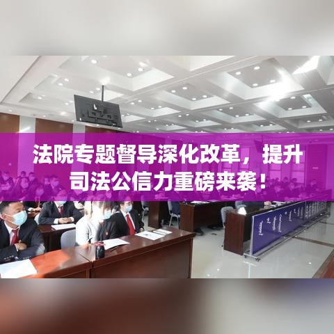 法院專題督導(dǎo)深化改革，提升司法公信力重磅來襲！